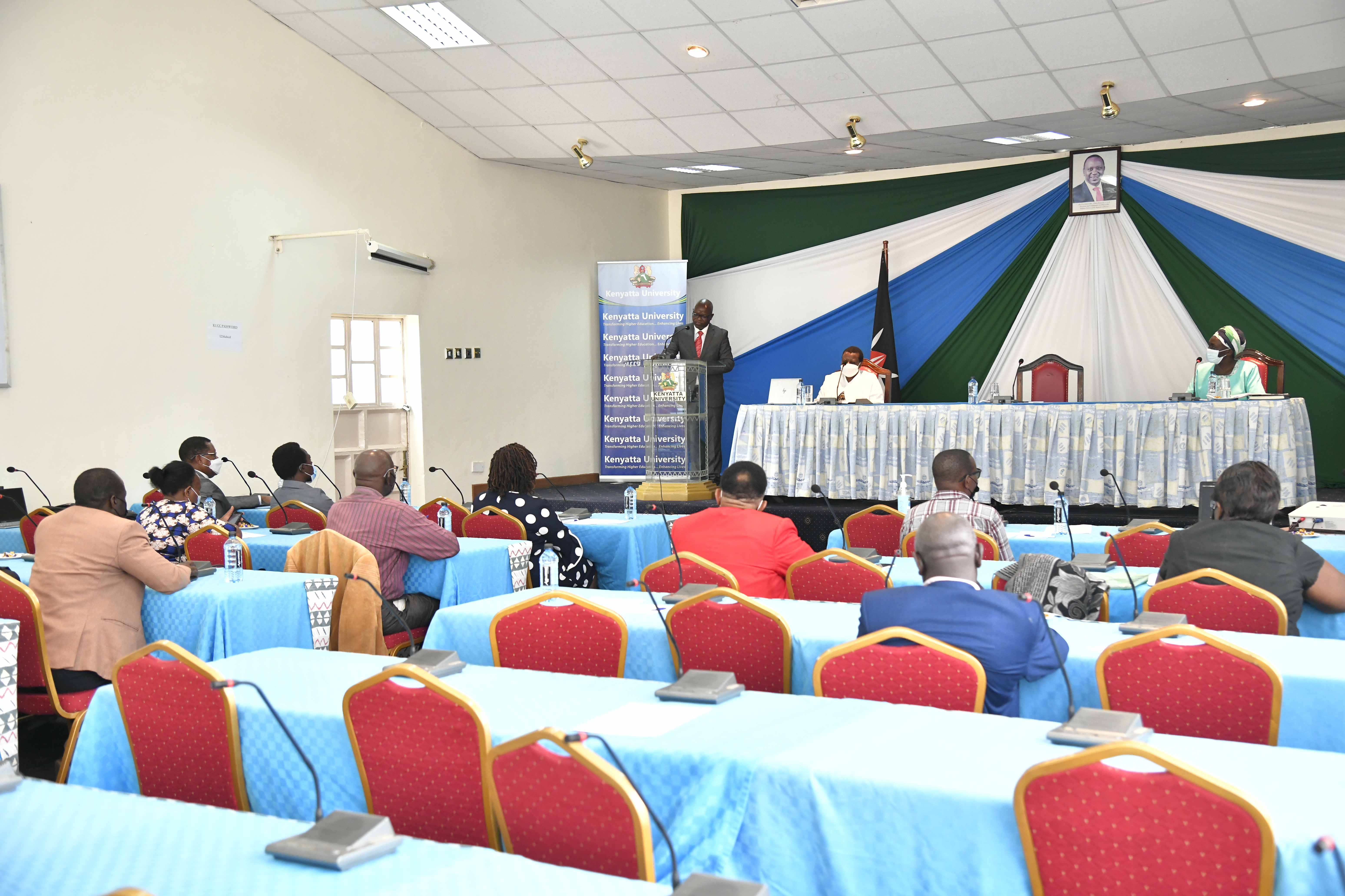 Guest of honour addressing symposium attendees